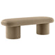 Modway Orla Performance Velvet Upholstered Bench in Taupe