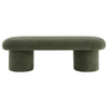 Modway Orla Chenille Upholstered Bench in Sage