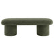 Modway Orla Chenille Upholstered Bench in Sage