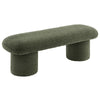 Modway Orla Chenille Upholstered Bench in Sage