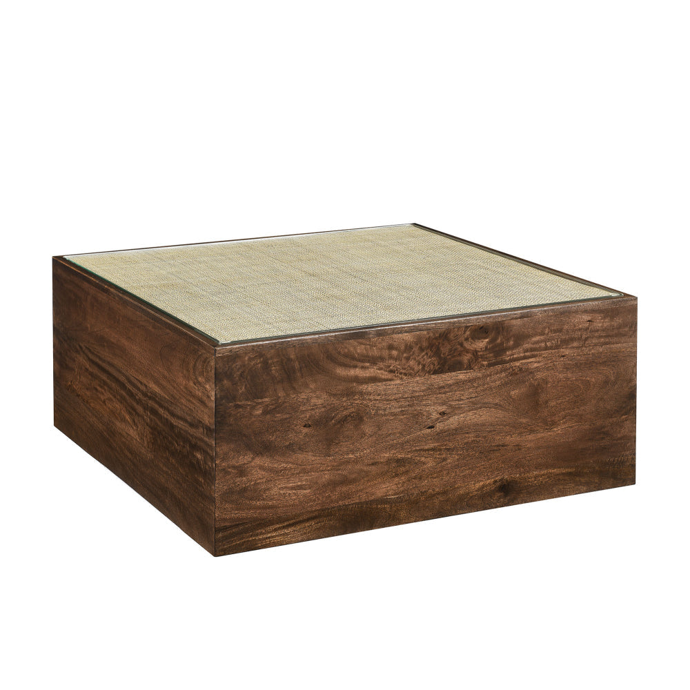 Truett Square Wood Rattan Coffee Table by Modway