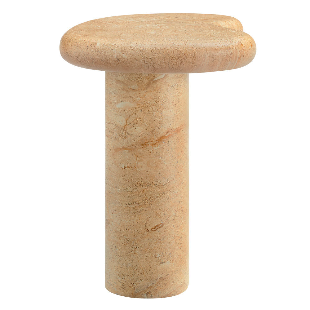 Elowen Indoor - Outdoor Patio Textured Faux Travertine Side Table by Modway MDY-EEI-7094-TRV