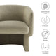 Muse Boucle Fabric Barrel Accent Chair by Modway