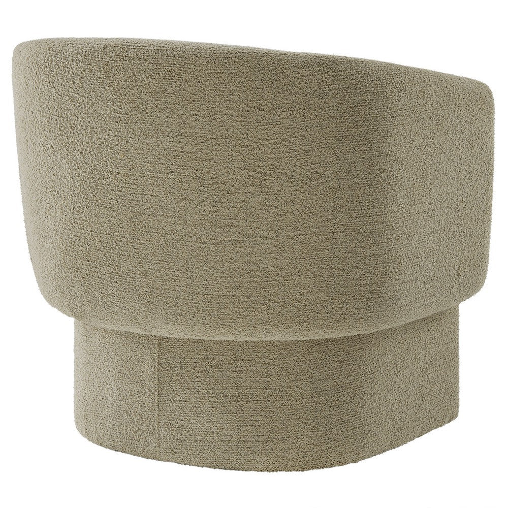 Modway Muse Comfy Barrel Accent Chair in Cork