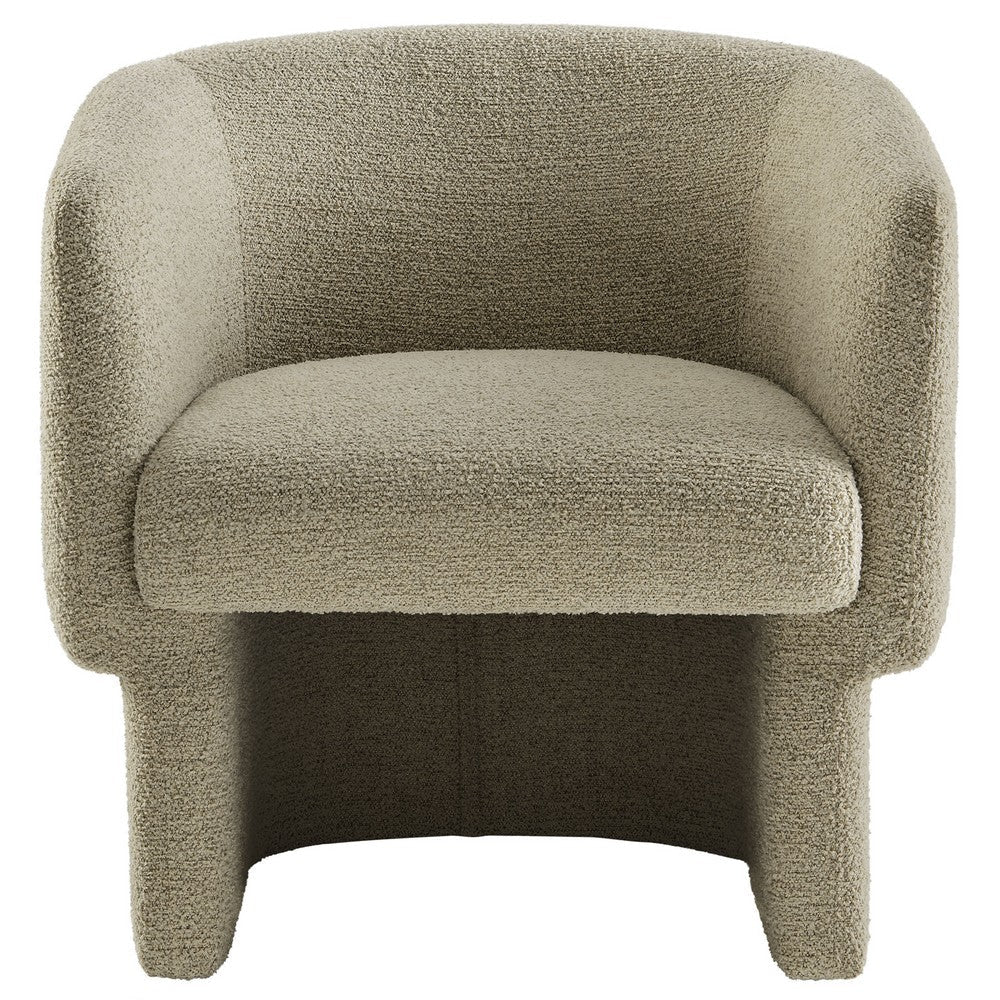 Modway Muse Comfy Barrel Accent Chair in Cork