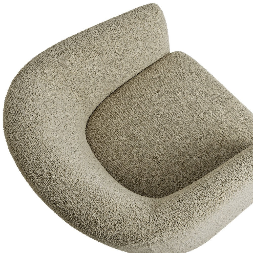 Modway Muse Comfy Barrel Accent Chair in Cork
