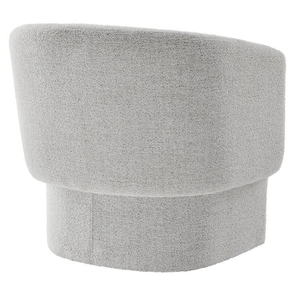 Modway Muse Comfy Barrel Accent Chair in Newsprint