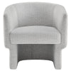 Modway Muse Comfy Barrel Accent Chair in Newsprint