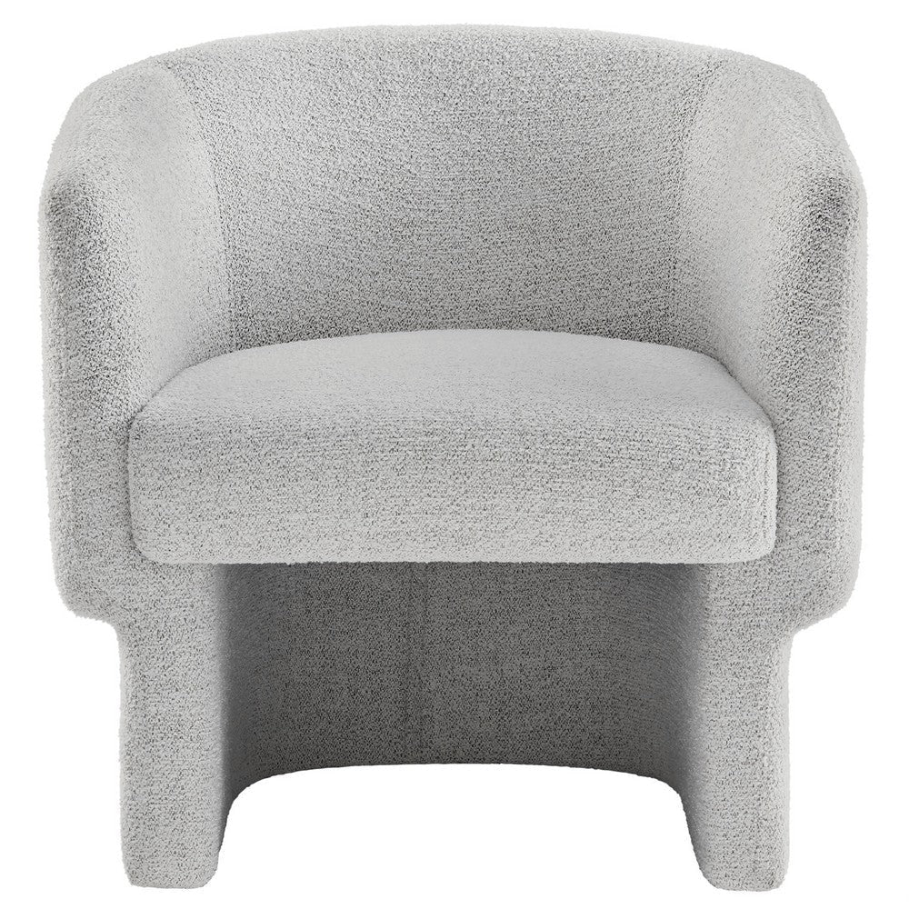 Modway Muse Comfy Barrel Accent Chair in Newsprint