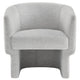 Modway Muse Comfy Barrel Accent Chair in Newsprint