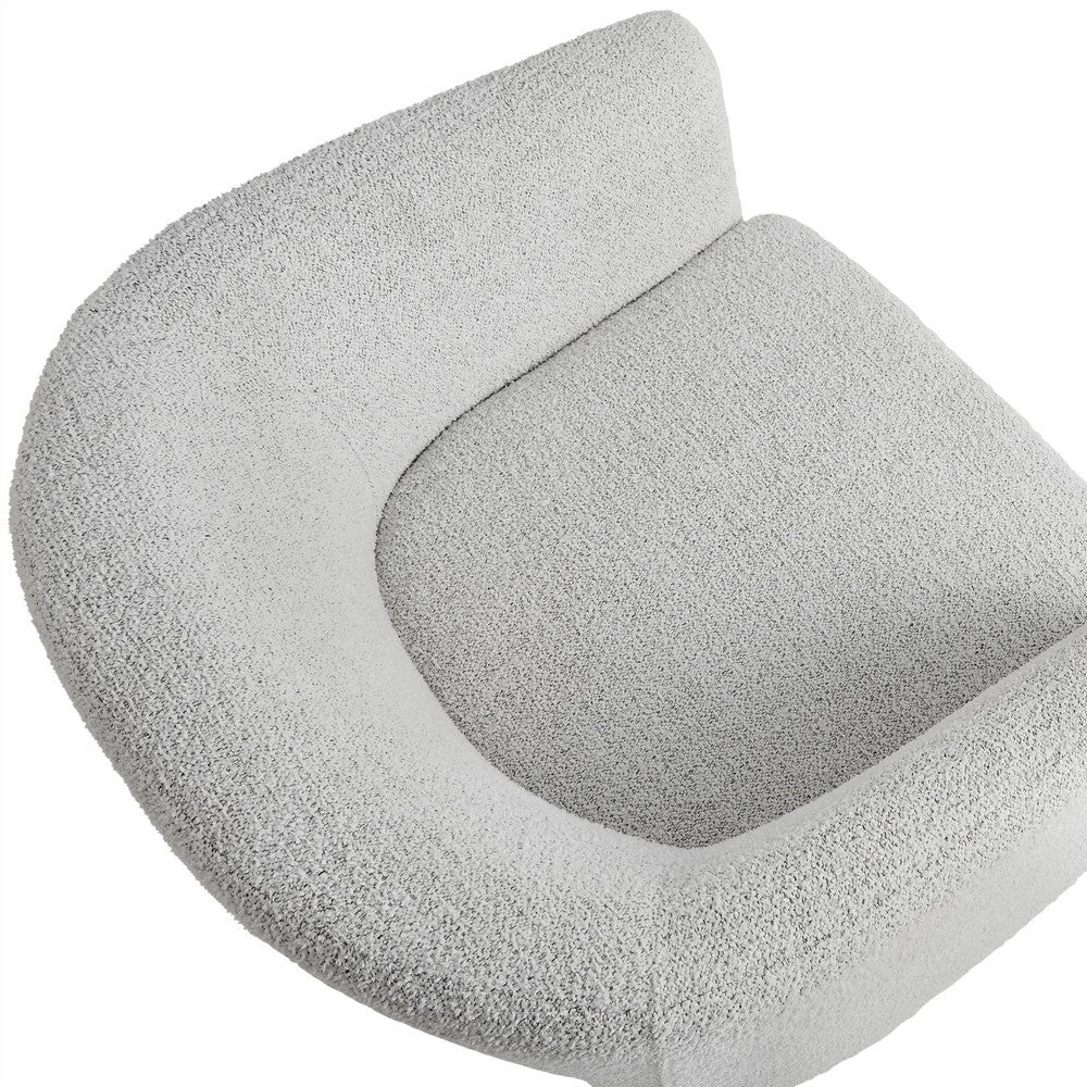 Modway Muse Comfy Barrel Accent Chair in Newsprint