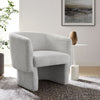 Modway Muse Comfy Barrel Accent Chair in Newsprint