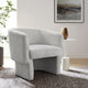 Modway Muse Comfy Barrel Accent Chair in Newsprint