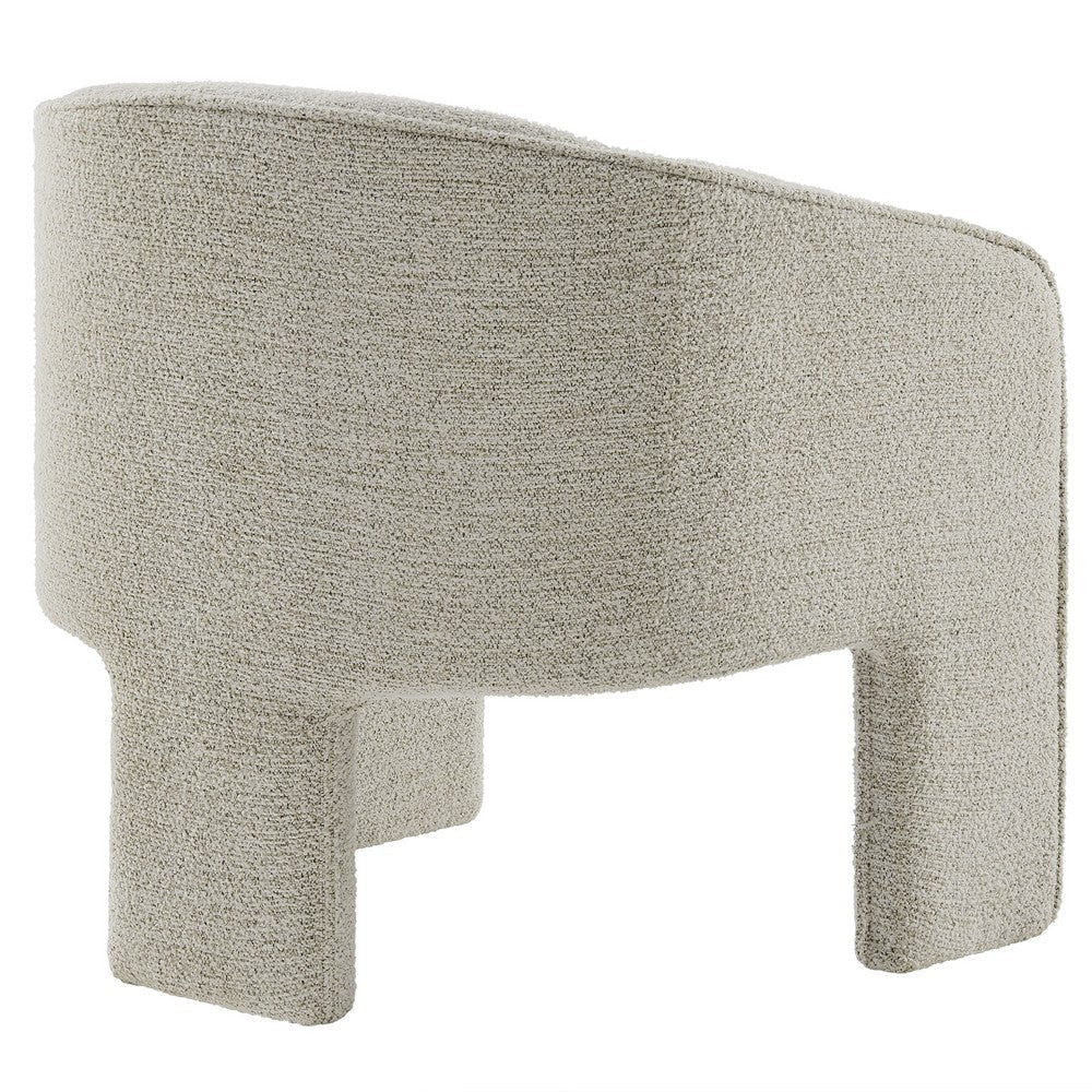 Modway Greer Boucle Fabric Upholstered Accent Armchair by Modway