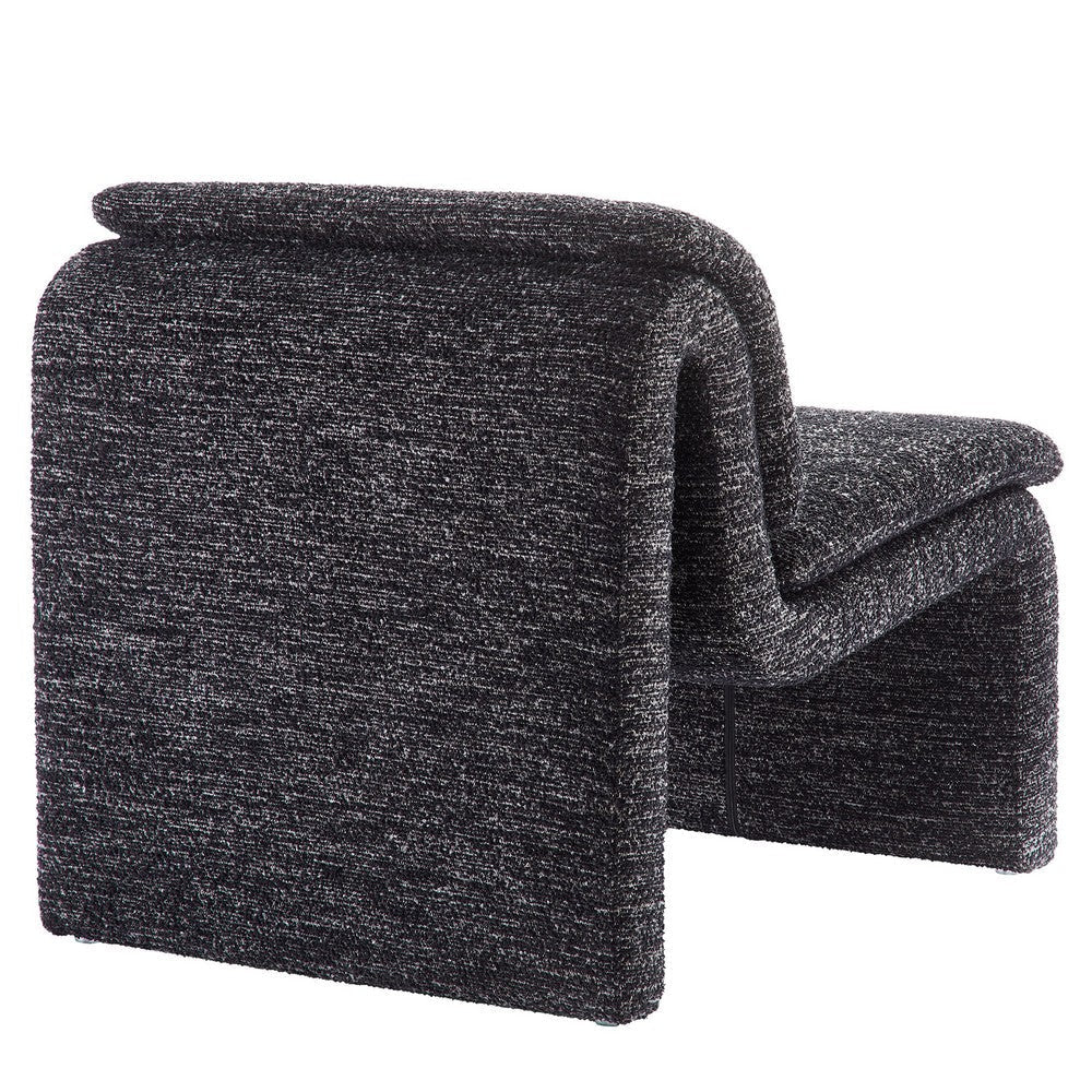 Modway Dune Curved Lounge Chair in Charcoal