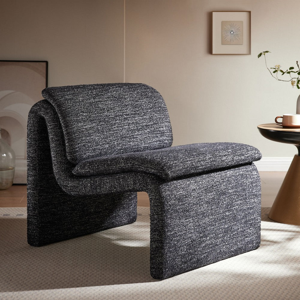 Modway Dune Curved Lounge Chair in Charcoal