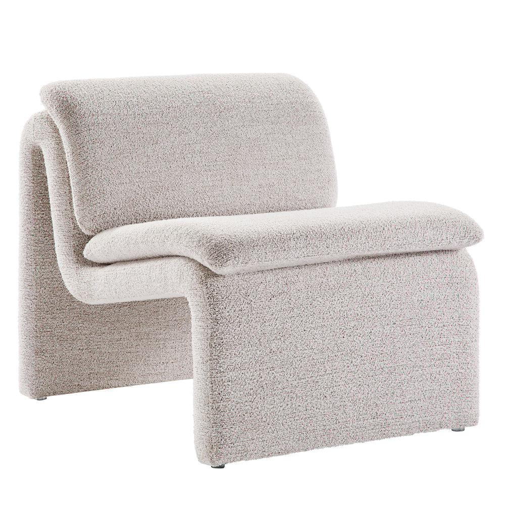 Dune Boucle Upholstered Armless Accent Chair by Modway