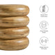 Modway Ellery Curved Stacked Side Table in Natural