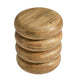 Modway Ellery Curved Stacked Side Table in Natural