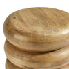 Modway Ellery Curved Stacked Side Table in Natural
