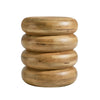 Modway Ellery Curved Stacked Side Table in Natural