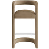 Modway Winslow Performance Velvet Bar Stool in Taupe