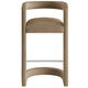 Modway Winslow Performance Velvet Bar Stool in Taupe