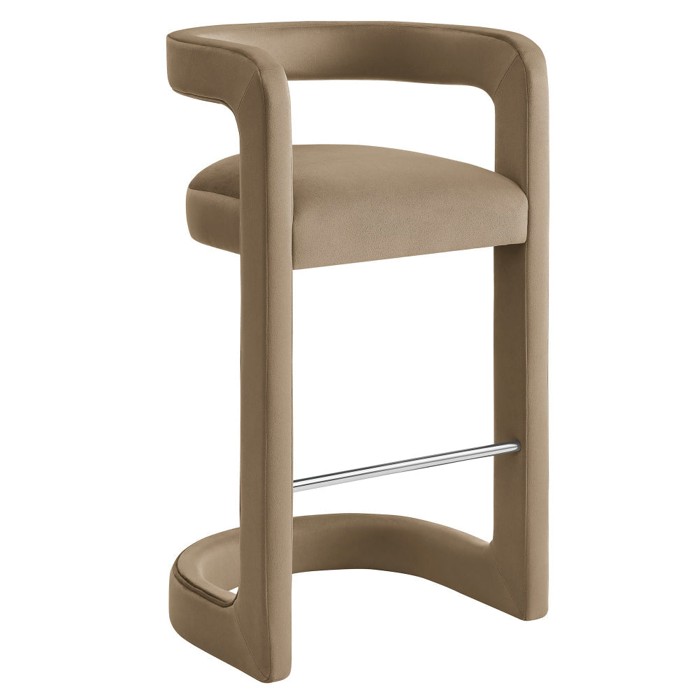 Winslow Performance Velvet Bar Stool by Modway