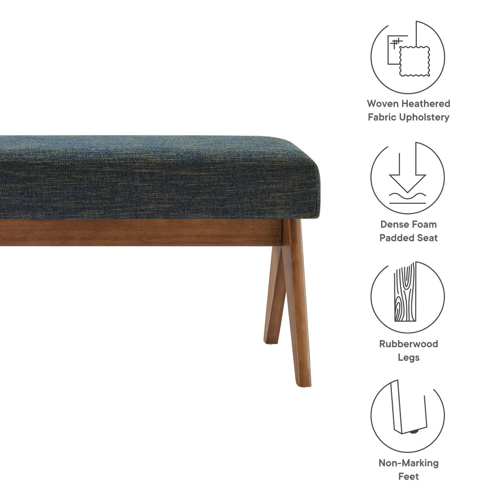 Lyra 47’’ Fabric Upholstered Bench by Modway