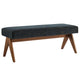 Lyra 47" Fabric Upholstered Bench by Modway