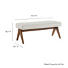 Lyra 47’’ Fabric Upholstered Bench by Modway