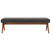 Lyra 63’’ Fabric Upholstered Bench by Modway