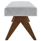 Lyra 63’’ Fabric Upholstered Bench by Modway