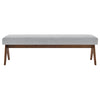 Lyra 63’’ Fabric Upholstered Bench by Modway