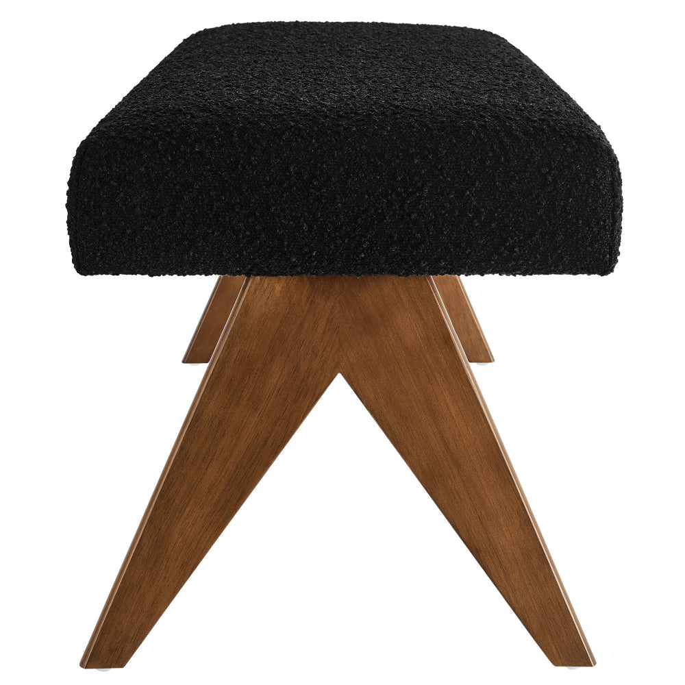 Lyra 63’’ Boucle Upholstered Bench by Modway