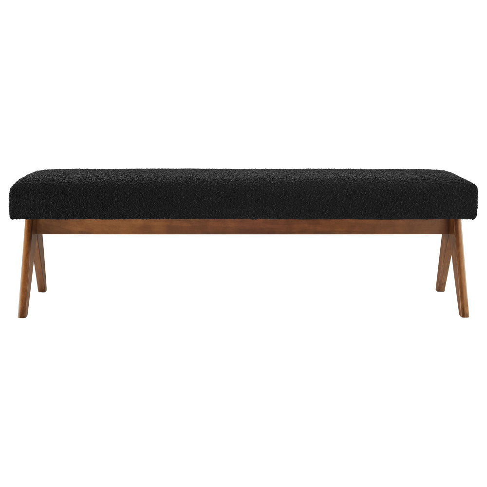 Lyra 63’’ Boucle Upholstered Bench by Modway