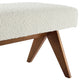Modway Lyra 63 Inch Boucle Upholstered Bench in Ivory Boucle