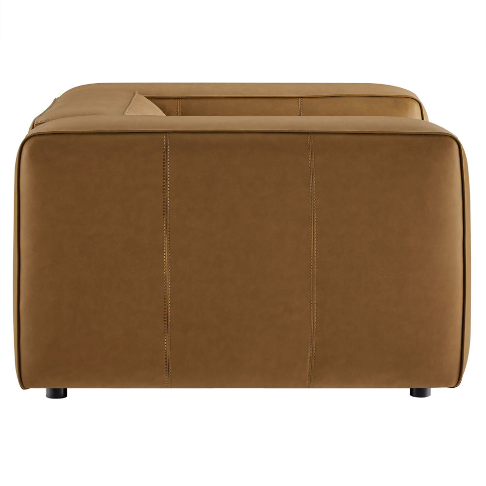 Auren Upholstered Vegan Leather Modular Armchair by Modway