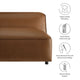 Auren Upholstered Vegan Leather Modular Armless Chair by Modway