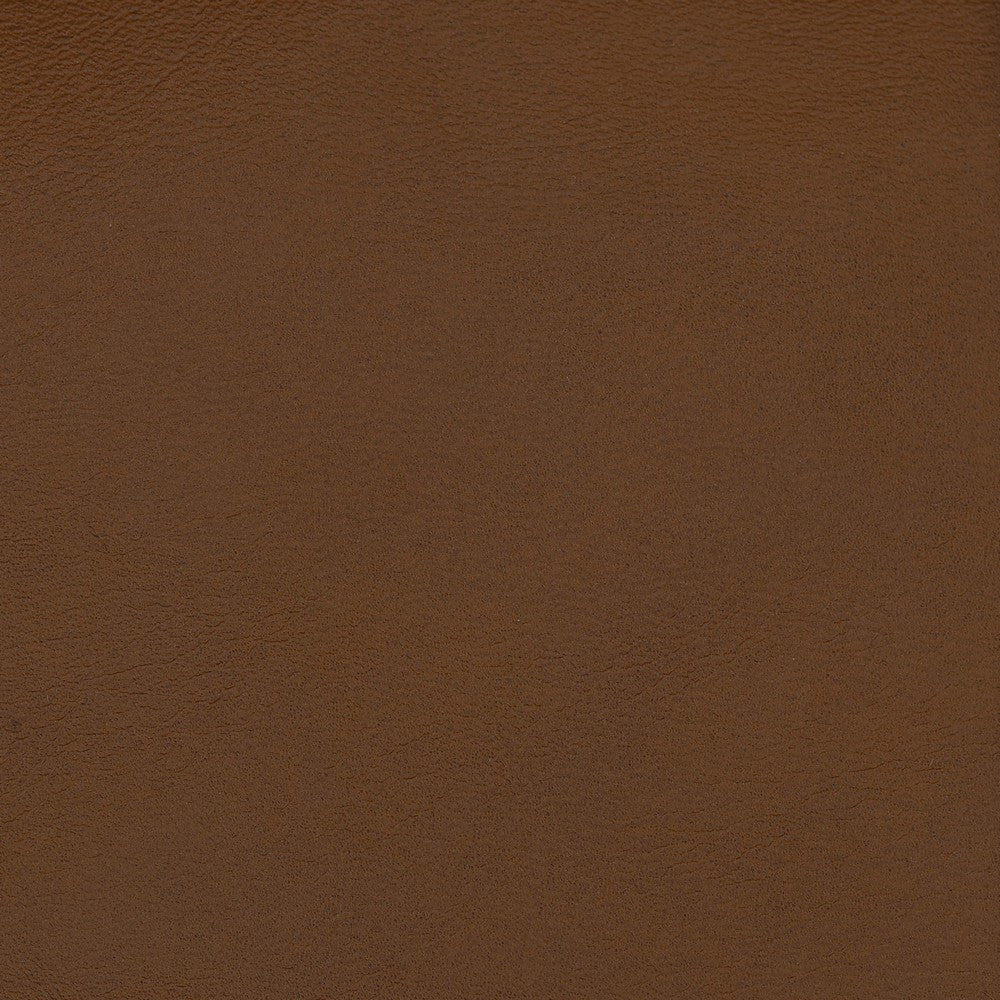 Modway Auren Vegan Leather Modular Armless Chair in Coffee - Faux Leather Slipper Chair - Mid Century Modern Single Sofa Chair - Oversized