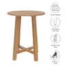 Wellspring 36’’ Outdoor Patio Teak Wood Bar Table by Modway MDY-EEI-7127-NAT