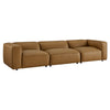 Auren 3-Piece Upholstered Vegan Leather Modular Sofa by Modway