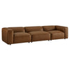 Auren 3-Piece Upholstered Vegan Leather Modular Sofa by Modway