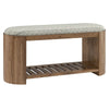 Modway Ashby 45" Geometric Upholstered Bench Natural Geometric