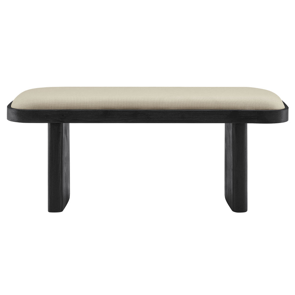 Iver 43’’ Upholstered Wood Accent Bench by Modway MDY-EEI-7143-BLK-FLX