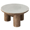 Ellison 33’’ Round Wood Coffee Table With Marble Top by Modway MDY-EEI-7146-WAL
