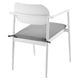 Modway Aeris Outdoor Aluminum Dining Chairs Set of 2 in White