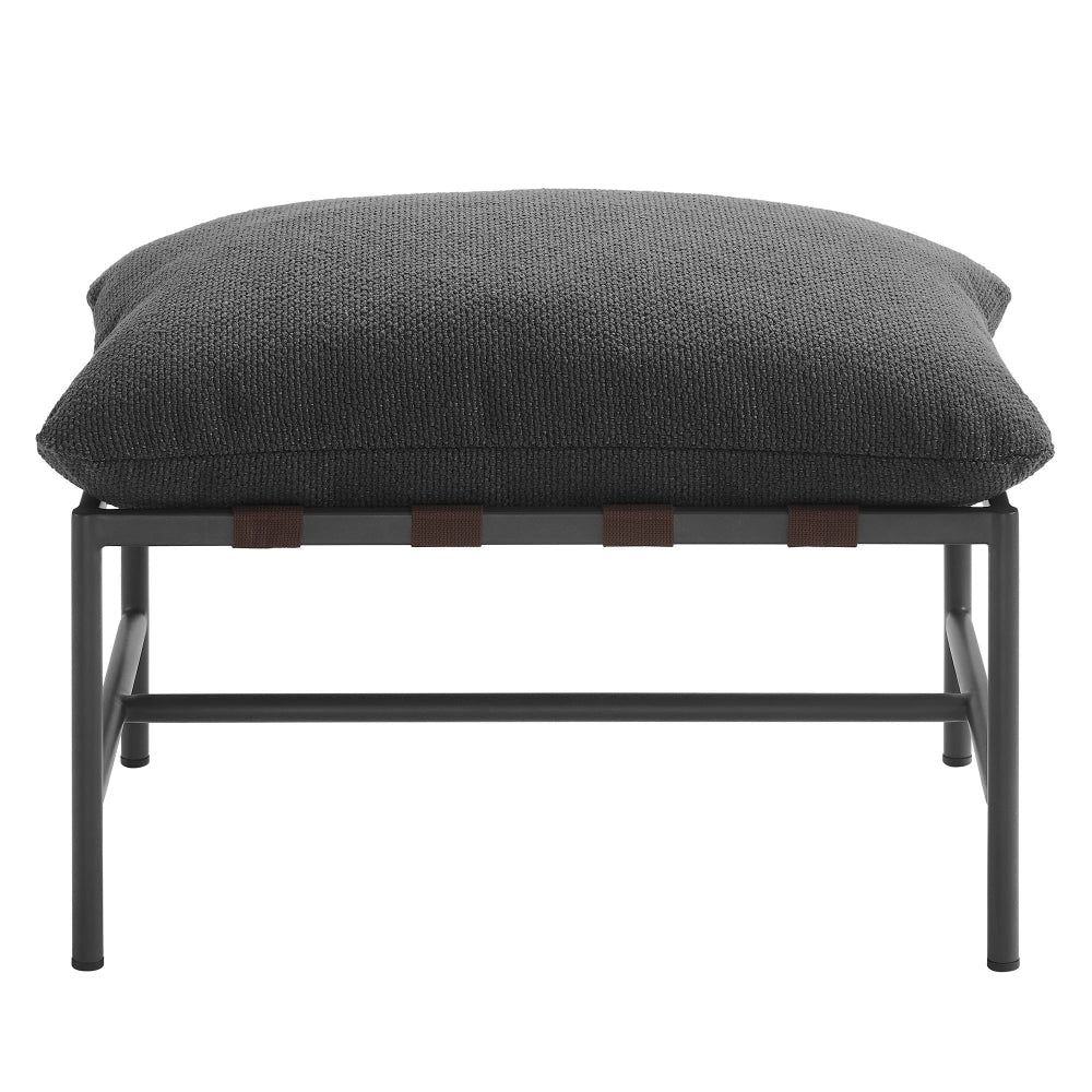 Raya Outdoor Patio Boucle Ottoman by Modway