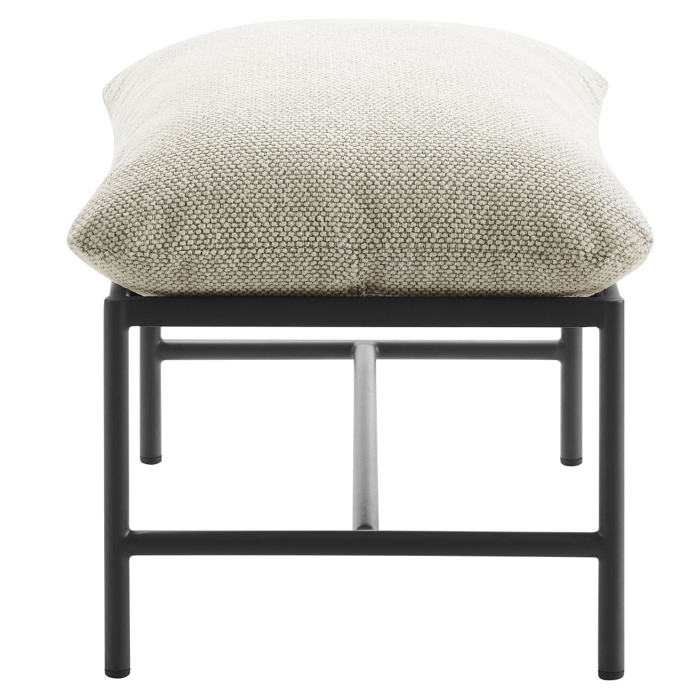 Raya Outdoor Patio Boucle Ottoman by Modway