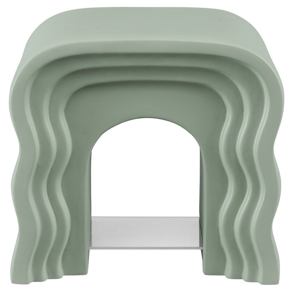 Modway Jorin Squiggle Side Table Ivory MDY-EEI-7171-IVO